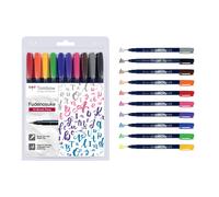Tombow WS-BH-10P Fudenosuke Colour Brush Pens (Pack of 10) 10er Set im Etui