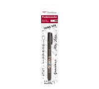 Tombow WS-BS-1P Fudenosuke - Penna con punta morbida, colore: Nero