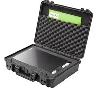 TOMcase custodia impermeabile da esterno per notebook/laptop fino a 17" e accessori, valigetta rigida infrangibile con schiuma a trama configurabile, custodia da trasporto