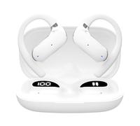 Tomedeks 1 Paio di AI Cuffie Traduzione,AI Cuffie Traduttore Simultaneo Vocale,Buletooth 5.4 & Auricolari di Traduzione in 133 Lingue,IPX7,necessità di Connettersi a un'app Fissa (Bianco)