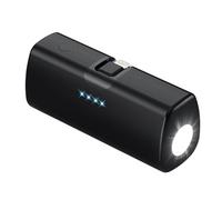 Tomedeks 1 Pezzi Power Bank Ricarica Rapida, 5000 mAh, Connettore USB-C Pieghevole Integrato, Compatibile con iPhone 17/16 pro max, serie Samsung S22/23, serie Note20/10, Huawei, iPad e molto altro