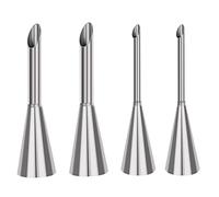 Tomedeks 4 pezzi siringa crema pasticcera,siringa per pasticceria,beccucci per pasticceria,Riutilizzabile, adatto per il ripieno di bignè con marmellata di burro