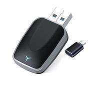 Tomedeks Adattatore carplay wireless 2 in 1 per CarPlay/Android Auto, conversione aggiornata 2025 da cablato a wireless con USB/Type-C, Plug and Play, compatibile con iPhone/Android, auto dal 2016