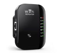 Tomedeks Estensore e Amplificatore WiFi, ripetitore e Amplificatore WLAN, con modalità ripetitore/AP, Amplificatore a Lungo Raggio per Tutti i dispositivi, configurazione con Un Solo Tocco.