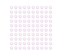 Tomedny 100 Pezzi 8 mm Fasce per Gambe per piccioni per Uccelli, Anelli per Gambe in plastica per pollame Clip Fasce per quaglie per fringuelli Bantam Colomba Piccoli Uccelli (Pink)