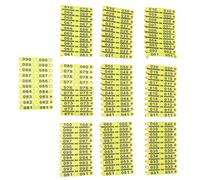 Tomedny 100 Pezzi di Etichette Auricolari in plastica per Bestiame, Etichette Auricolari per Animali da Fattoria Identificazione di Piccoli Animali per Mucche, bovini, Ovini, caprini,