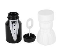 Tomedny 26 bottiglie a bolle, mini produttori di bolle portatili, con forma di sposo, per matrimoni, anniversari, celebrazioni