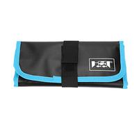 Tomedny Borsa per jig da pesca, custodia morbida per esche da pesca Organizzatore di stoccaggio verticale portatile Organizzatore di attrezzi pieghevole per pescatori sulla riva della (Blu)