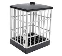 Tomedny Cassetta di sicurezza per cellulari, prigione per telefoni cellulari con timer Blocco sicuro Supporti per smartphone Custodia per smartphone per famiglie in classe (Nero e grigio)