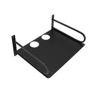 Tomedny Scaffali AV galleggianti, scaffali a parete del proiettore per componenti televisivi e router WiFi, console di gioco e cavi (Nero)