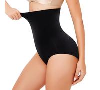 TOMEEK Guaina Contenitiva Donna Vita Alta Modellante Contenitive, Pancera Contenitiva Donna Mutande Pancia Piatta Intimo Shapewear Slip Dimagrante Corpetto(Nero,L)