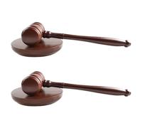 TOMETURE 1 set composto da martello in legno e blocco sonoro - Martello da scrivania accessorio per giudici, avvocati, aste, riunioni, processi studenteschi, discorsi ed eventi di associazioni