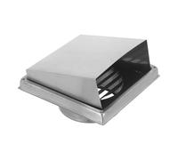 TOMETURE 1 Set Copertura di ventilazione per asciugatrice esterna: Tappo di ventilazione esterno per pareti esterne, copertura di ricambio per estrattore d'aria a parete in acciaio inossidabile