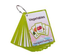 TOMETURE 1 set di flashcard didattiche sulle verdure per bambini piccoli - Carte illustrate educative e cognitive per bambini - Gioco di vocabolario alimentare per la scuola materna - Strumenti per