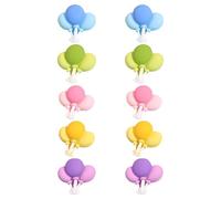 TOMETURE 10 Pezzi Ciondoli in Resina a Forma di Nuvola 3d Flatback per Accessori per Forcine e Creazioni Diy, Decorazione Creativa per Gioielli e Abbellimenti Colore Casuale
