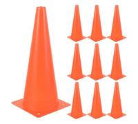 TOMETURE 10 Pezzi Coni per Allenamento Calcio Base Larga Pesata in Ldpe da 32cm, per Festa Calcio Decor e attività Outdoor, per Allenatori e Giocatori