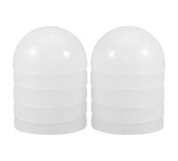 TOMETURE 10 Pezzi Paralume di Ricambio a Mezza Sfera in PC Bianco Antiappannamento per Lampada da Tavolo e Plafoniera Rotonda Compatibile Versatile per Uso Domestico e Commerciale