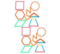 TOMETURE 100 bastoncini geometrici: bastoncini da costruzione geometrica da 4/5/6/8/9 cm - Strumento educativo per la prima infanzia - Migliora le abilità matematiche e la costruzione di forme
