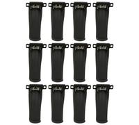 TOMETURE 12 Pezzi Clip per Spalle in Plastico Nero per Cintura, Clip di Supporto Multifunzionale per Interfono Design Semplice e Durata Lunga