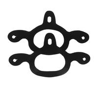 TOMETURE 2 Cinghie per speroni Western - Cinghia di Fissaggio in Gomma Nera a 3 Vie per speroni - Cinghia di Ancoraggio per Stivali da Equitazione per Adulti e Ragazzi, Accessorio equestre