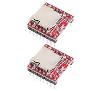 TOMETURE 2 moduli lettore MP3 DFPlayer Mini, scheda lettore musicale da scheda, volume audio regolabile, compatibile con Arduino, / aperta.