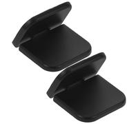 TOMETURE 2 pezzi di supporti invisibili autoadesivi per tastiera - Piedini rialzanti per notebook e scrivania - Cuscinetti di supporto ergonomici per tastiera, neri