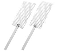 TOMETURE 2 Pezzi Rete Anodica in Metallo con Manico per Placcatura Gioielli | Acciaio Inossidabile e Metallo, Finitura Lucida, per Banchi Riparazione e Laboratori Metalliche