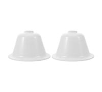 TOMETURE 2 pezzi Staffa per rosone per ventilatore: copertura antipolvere per base del ventilatore a soffitto - Copertura protettiva in plastica antipolvere per soggiorno, patio, veranda, decorazione