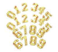 TOMETURE 20 Pezzi Toppe Ricamate Termoadesive Numeri Baseball in Poliestere Adesivo Hot Melt, Applicazione Facile e Cucitura, per Scarpe e Zaini in Attività Creative