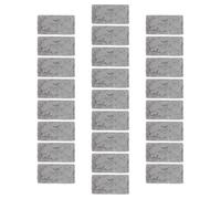 TOMETURE 25 mattoncini in miniatura - Mattoni grigi, modello per architetti, accessori per edifici, paesaggistica, costruzioni fai da te, giocattoli da scrivania per ufficio