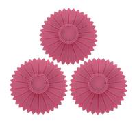TOMETURE 3 coperchi in silicone a forma di fiore per tazze - Copertura a prova di perdite per tazze da caffè e tè - Coperchi per bevande con chiusura a ventosa ermetica per decorazioni per feste e