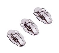 TOMETURE 3pezzi Catenacci per Valigia in Ferro Argento, Chiusura Resistente All'acqua Superficie Liscia, per Bauli e Borse da Viaggio a Casa in Negozio