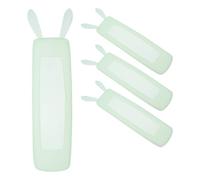 TOMETURE 4 custodie in silicone per telecomando TV: protezione per telecomando che si illumina al buio - impermeabile e resistente agli urti - custodia protettiva con orecchie da coniglio per il