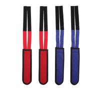 TOMETURE 4 pezzi Cinghie per pedali da bicicletta - Cinghie adesive per punta del piede sui pedali da ciclismo - Fascia regolabile con clip per le dita dei piedi - Posizionamento sicuro del piede per