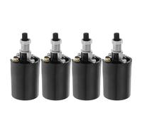 TOMETURE 4 portalampade con interruttore a pulsante E26 - Portalampada universale in ceramica con manopola rotante per la riparazione di lampade da terra e da tavolo nell'illuminazione interna