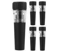 TOMETURE 5 tappi per vino, tappi decorativi riutilizzabili per bottiglie sottovuoto per cucina, bar, feste, matrimoni. Diametro superiore: 2,3 cm (0,9 pollici), diametro inferiore: 1,5 cm (0,6