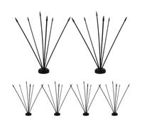 TOMETURE 6 set di basi per bandiere con 6 fori - Porta bandiere da scrivania con aste per scrivania, tavolo, ufficio, eventi internazionali - Adatto a quasi tutti i piccoli mini banner