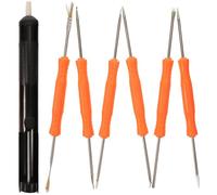 TOMETURE 6pezzi Kit Strumento Ausiliario per Saldatura Doppia Faccia con Pompa Dissaldante e Stoppino Dissaldante per Riparazioni Elettroniche Adatto Desaldatura e Saldatura Colore Casuale