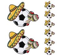 TOMETURE 8 spille da bavero del Messico - Coppa del Mondo di calcio 2026 per - Spilla a forma di cuore con pallone da calcio - Accessorio per di messicani