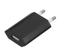 TOMETURE Adattatore USB da Viaggio con Spina Europea Piatta, Caricatore Multiplo Nero in Abs e Pc, Protezione Sovraccarico, per Dispositivi Mobili e Ricarica USB in Viaggio e Lavoro