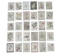 TOMETURE Adesivi Vintage per Scrapbooking 120 Pezzi in Carta, Decorativi e Retrò, per Planner e Cancelleria, Confezione da 2 Pacchi da 60 Adesivi Ciascuno
