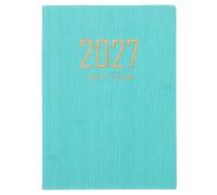 TOMETURE Agenda giornaliera: Agenda 2027 - Da gennaio a dicembre - 21 x 14,7 cm, blocchetti per appunti giornalieri, carta spessa, azzurro per programmare e annotare appuntamenti.
