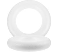 TOMETURE Anelli di Polistirolo Solidi 21,7X4,4 CM 2 Pezzi per Progetti Creativi Natalizi e Accessori per Lavoretti Fai da Te