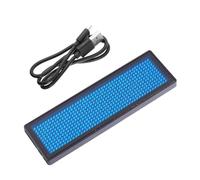 TOMETURE Badge LED Ricaricabile con Display Scorrevole, Capacità 300mah, Materiale Pvc, Doppio Metodo di Utilizzo per Exhibition e Party, Include Cavo USB Colore Casuale