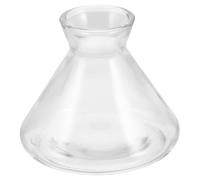 TOMETURE Barattolo in Vetro Vuoto Riutilizzabile per diffusore di aromi, Contenitore per Oli Essenziali per Soggiorno, erogazione di Profumo, Forma a Cono, 220 ml/7,44 oz