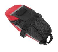 TOMETURE Borsa Posteriore Grande capacità per Bicicletta Pratica e Versatile in Velluto di Nylon Rossa per Ciclismo e Decorazione