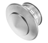 TOMETURE Cappello Antipioggia per Camini in Acciaio Inox 110mm a Forma di Ombrello, Copertura Protettiva per Canna Fumaria Esterna Barriera Contro Uccelli e Detriti, Accessorio per