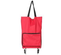 TOMETURE Carrello Spesa Pieghevole con Ruote Grandi, Rosso, Capienza Ampia