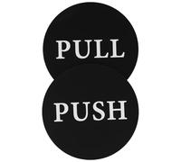 TOMETURE Cartelli con Indicatore Push Pull 2 in Acrilico per Segnaletica Versatile per in Vetro per Hotel e Attività Commerciali