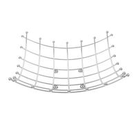 TOMETURE Cesto di Multifunzionale in Ferro Argento Quadrata , Porta e Verdura Organizer Semplice e Resistente per Cucina e Soggiorno
